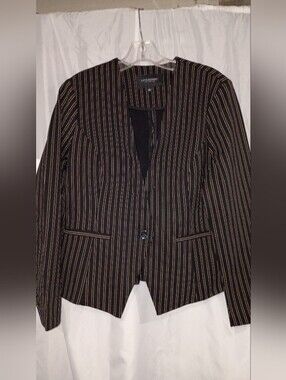 Liverpool Black Blazer with Tan Pinstripes